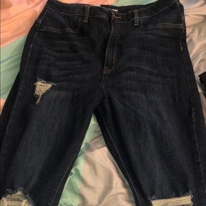 Denim fashion nova jeans with rips